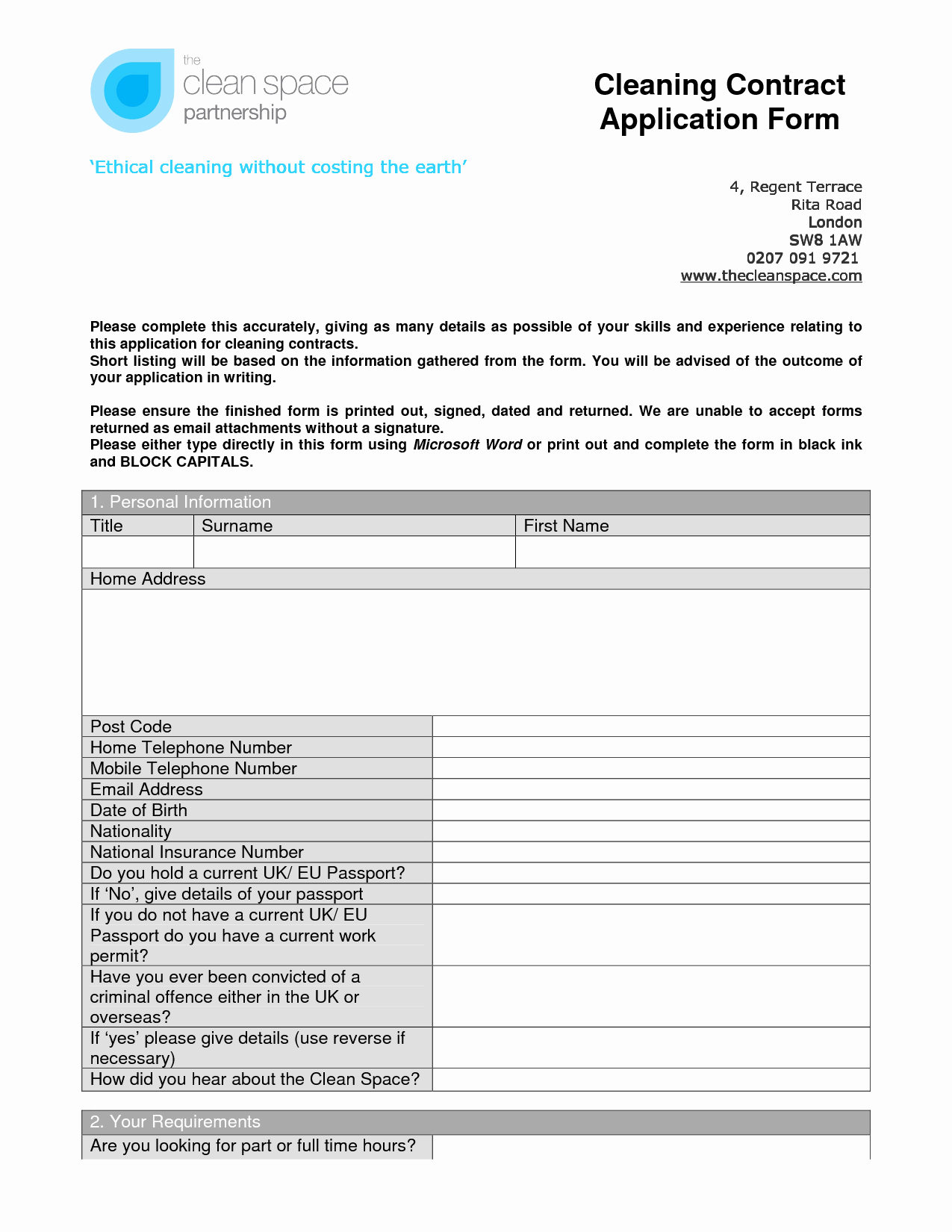 House Cleaning Contract Template New House Cleaning House Cleaning Contract form Contract