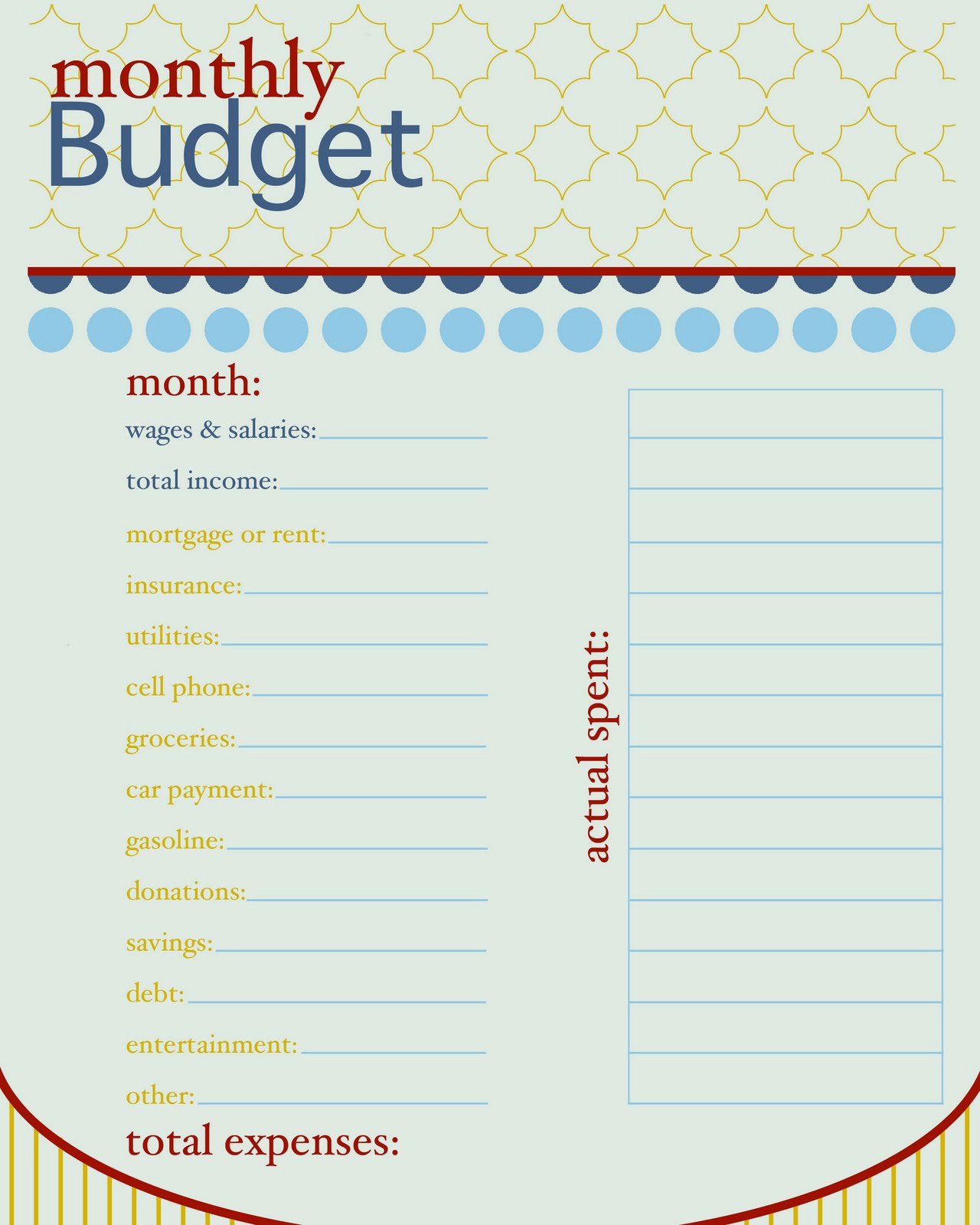 Household Budget Template Printable Fresh Sissyprint Freebie Friday Monthly Bud