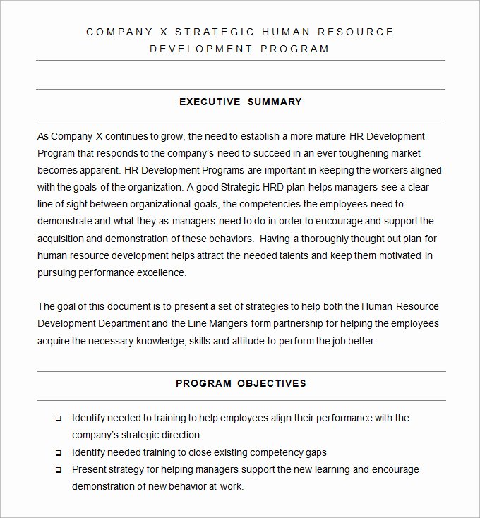 Hr Strategic Plan Template Awesome Hr Strategy Template 31 Word Pdf Documents Download