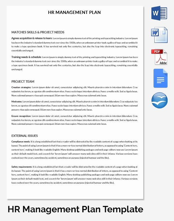 Hr Strategic Plan Template Lovely Hr Strategy Template 39 Word Pdf Documents Download