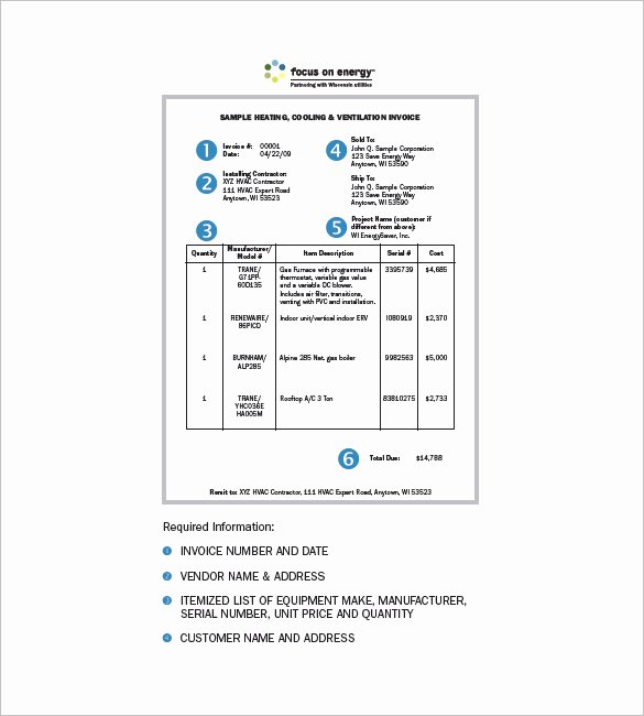 Hvac Service order Invoice Template Fresh Make Hvac Invoice Template In Such Great Way