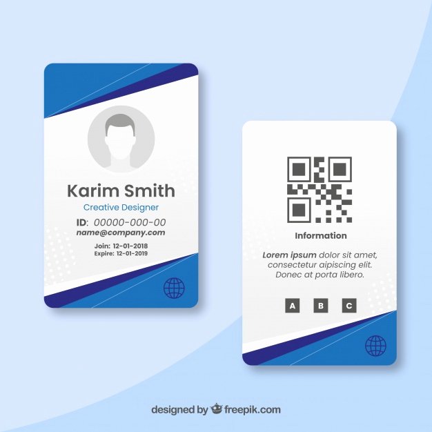 Id Card Templates Photoshop Awesome Id Card Template Vector