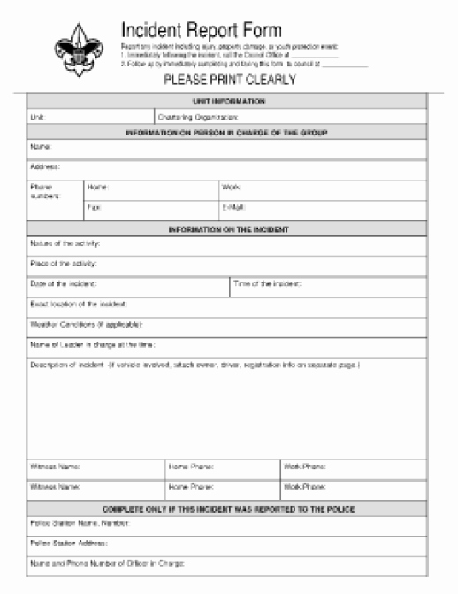 Incident Report Template Microsoft Lovely 10 Incident Report Templates Word Excel Pdf formats