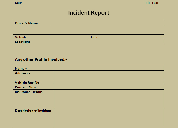 Incident Report Template Microsoft New Get Incident Report form Excel Template