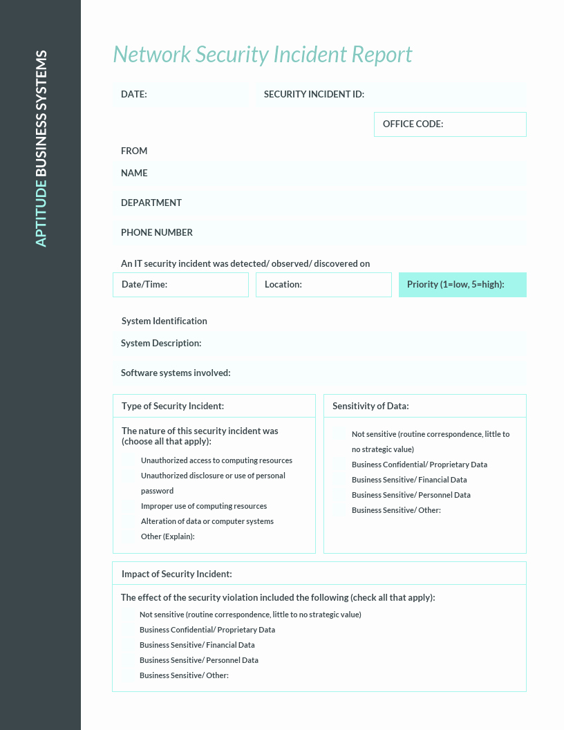 Incident Report Template Word Beautiful How to Write An Effective Incident Report [examples