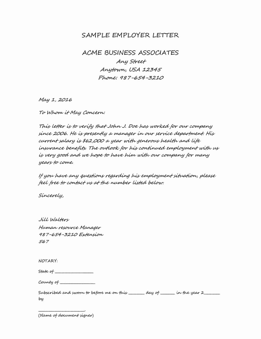 Income Verification Letter Template Luxury 40 In E Verification Letter Samples &amp; Proof Of In E