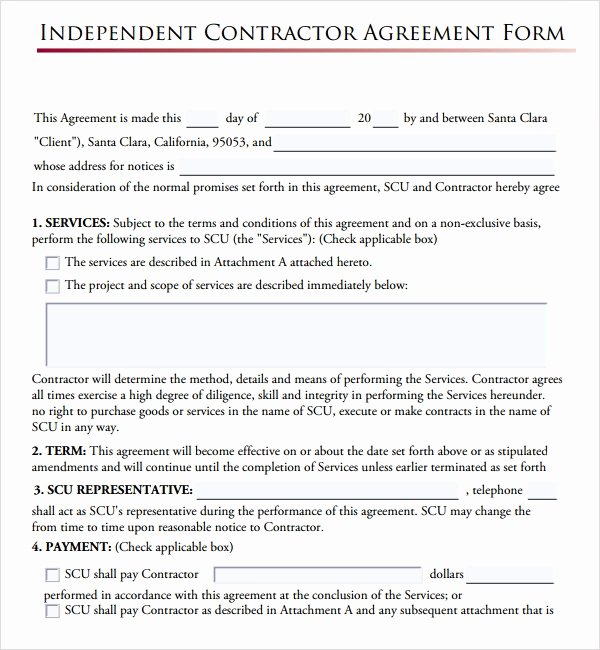 Independent Contractor Agreement Template Free Inspirational Free 17 Subcontractor Agreement Templates In Pdf
