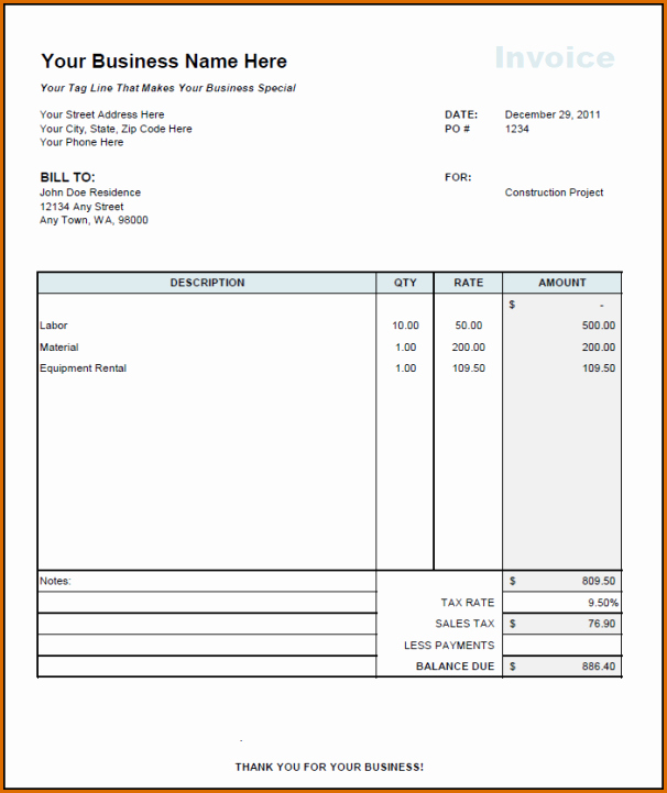 Independent Contractor Invoice Template Best Of 10 Independent Contractor Invoice Template
