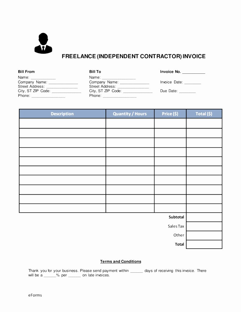 Independent Contractor Invoice Template Excel Awesome Independent Contractor Invoice Template Excel – Bushveld Lab