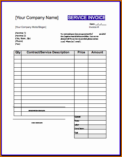 Independent Contractor Invoice Template Excel Fresh 10 Independent Contractor Invoice Template