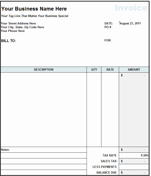 Independent Contractor Invoice Template Excel Unique Independent Contractor Invoice Template Excel