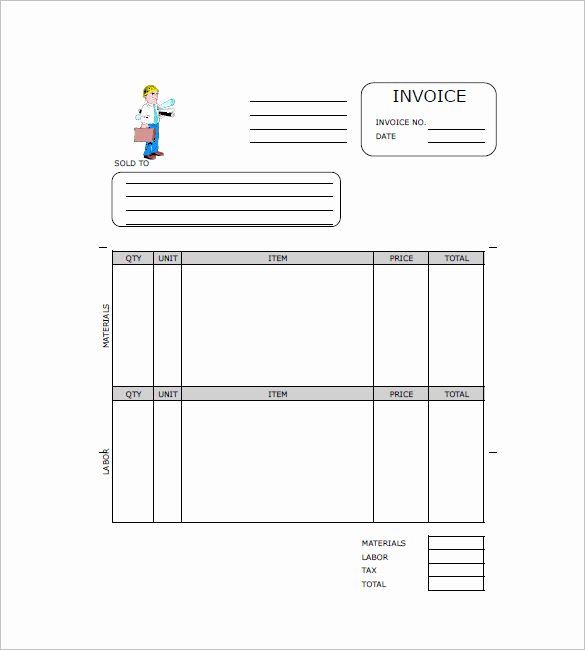 Independent Contractor Invoice Template Free Awesome Contractor Invoice Templates 14 Free Word Excel Pdf