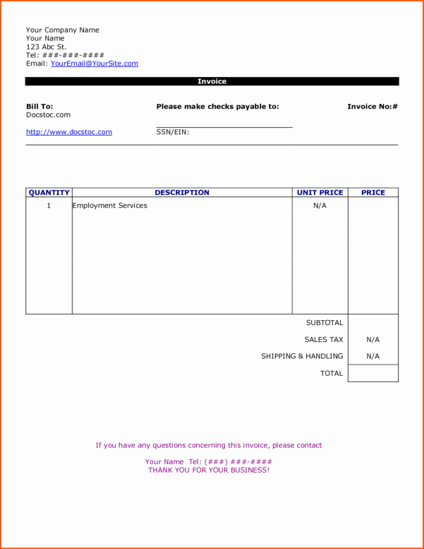 Independent Contractor Invoice Template Free Fresh Independent Contractor Invoice Sample Spreadsheet