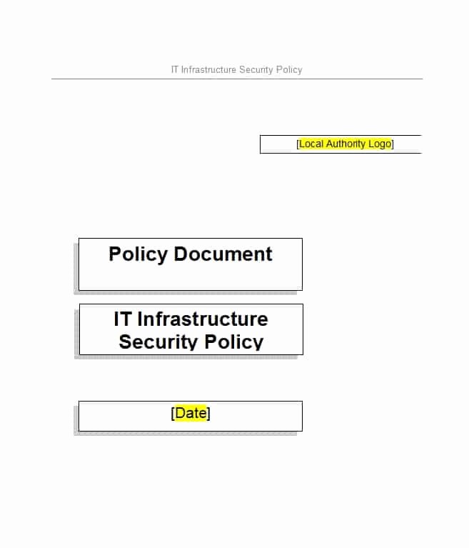 Information Security Policies Templates Inspirational 42 Information Security Policy Templates [cyber Security
