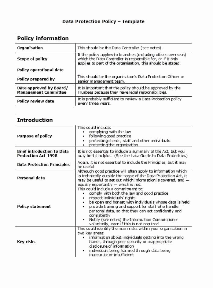 Information Security Policies Templates Luxury 42 Information Security Policy Templates [cyber Security