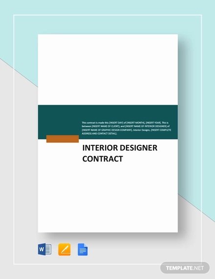 Interior Design Contract Template Best Of 7 Interior Designer Contract Templates Word Pages Pdf