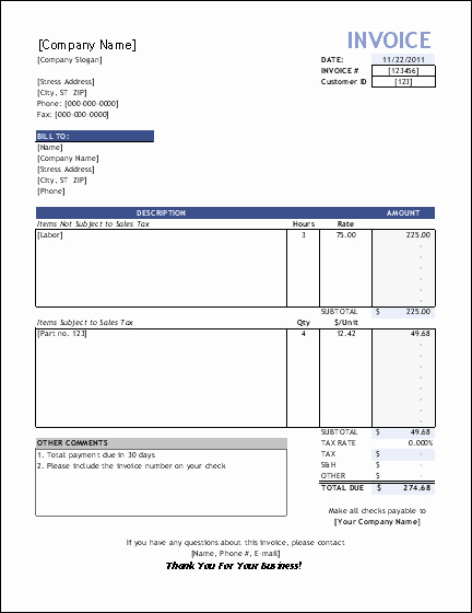 Invoice Template for Consulting Services Awesome Service Invoice Template for Consultants and Service Providers