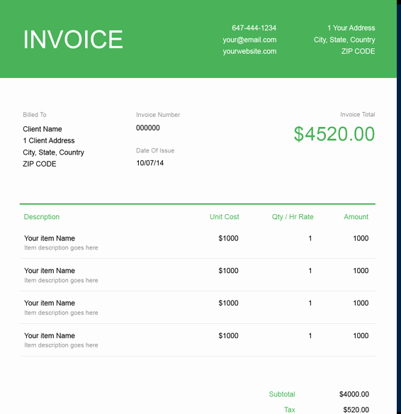 Invoice Template for Consulting Services Lovely Free It Consulting Invoice Template