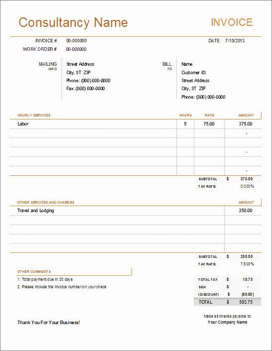 Invoice Template for Consulting Services Luxury 10 Simple Invoice Templates Every Freelancer Should Use