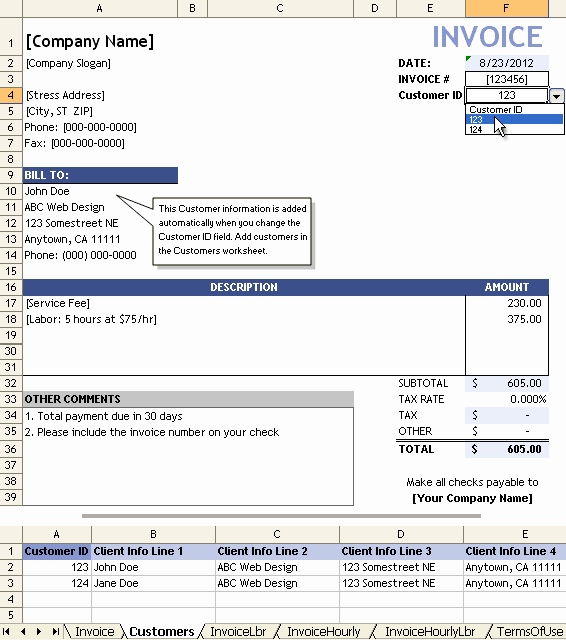 Invoice Template for Consulting Services Luxury Service Invoice Template for Consultants and Service Providers