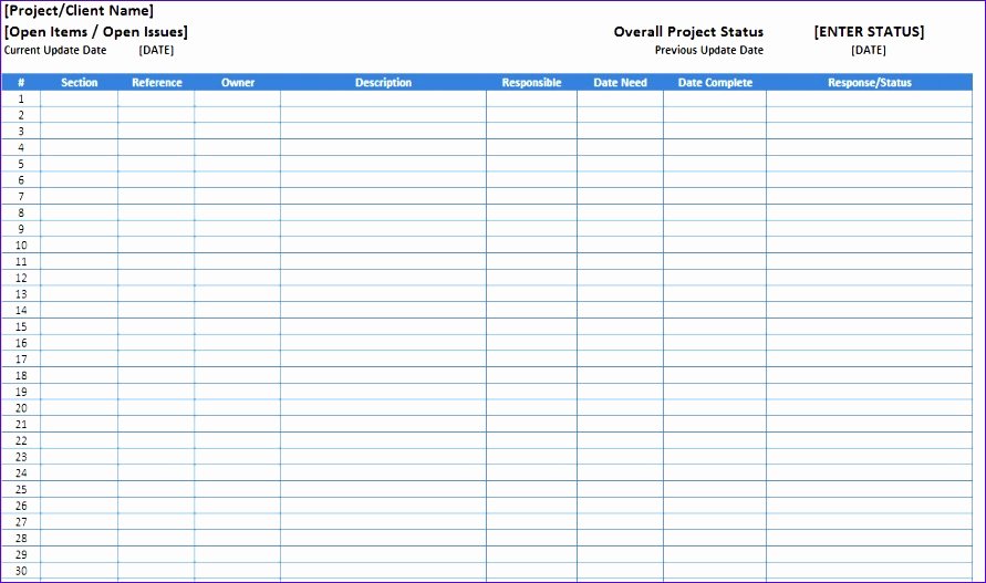Issue Log Template Excel New 12 issue Tracker Template Excel Exceltemplates