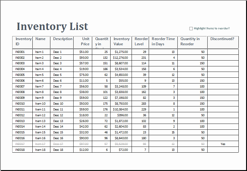 It Inventory Excel Template Awesome Excel Inventory Sheet Template