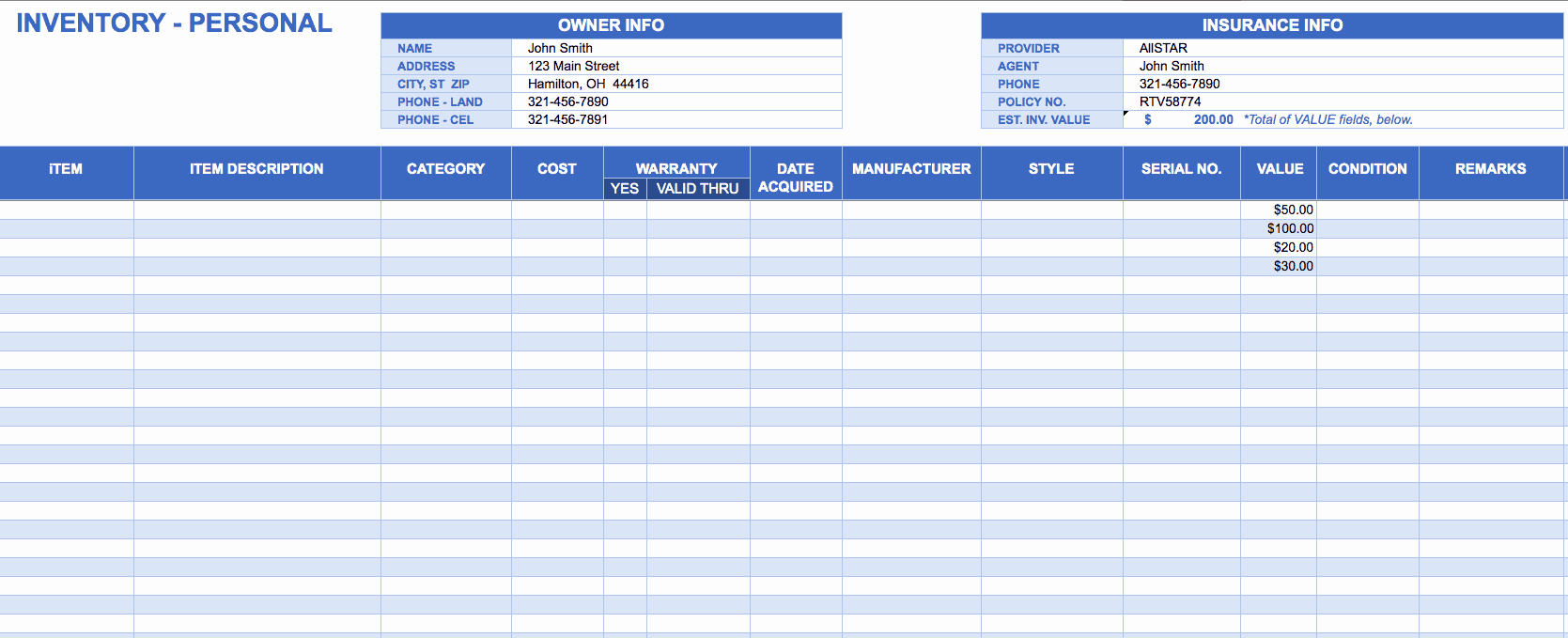 It Inventory Excel Template Luxury Free Excel Inventory Templates