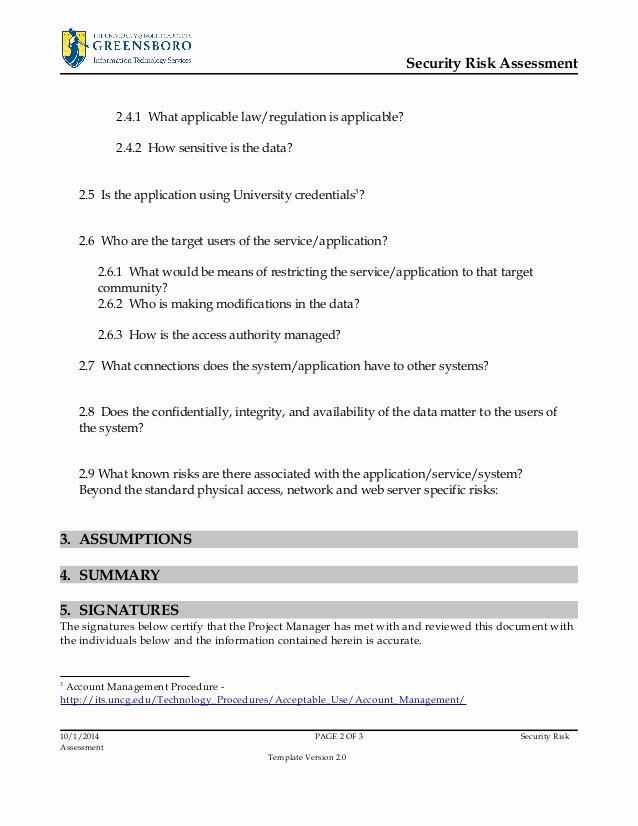 It Security Risk assessment Template Awesome Security Risk assessment Template V2 0