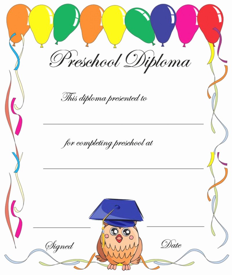 Kindergarten Graduation Program Templates Awesome 11 Preschool Certificate Templates Pdf