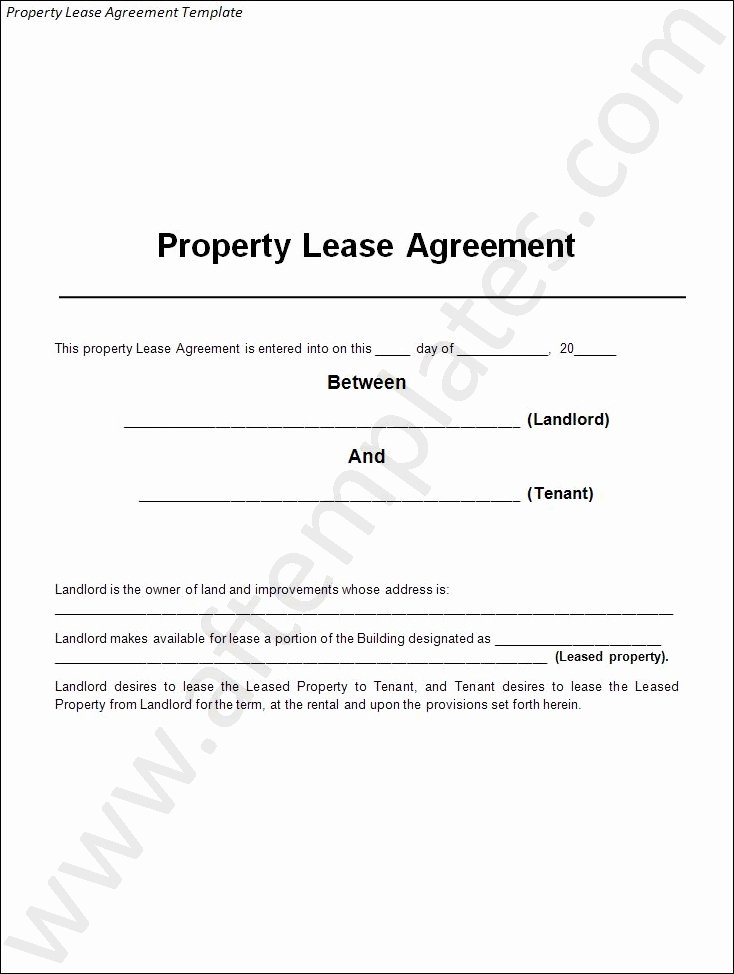 Land Lease Agreement Template Luxury 3 Best Lease Agreement Templates