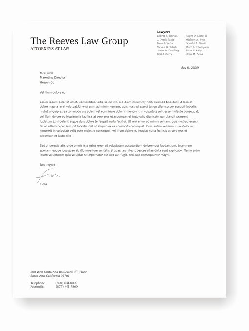 Law Firm Letterhead Templates Awesome Law Firm Letterhead Design