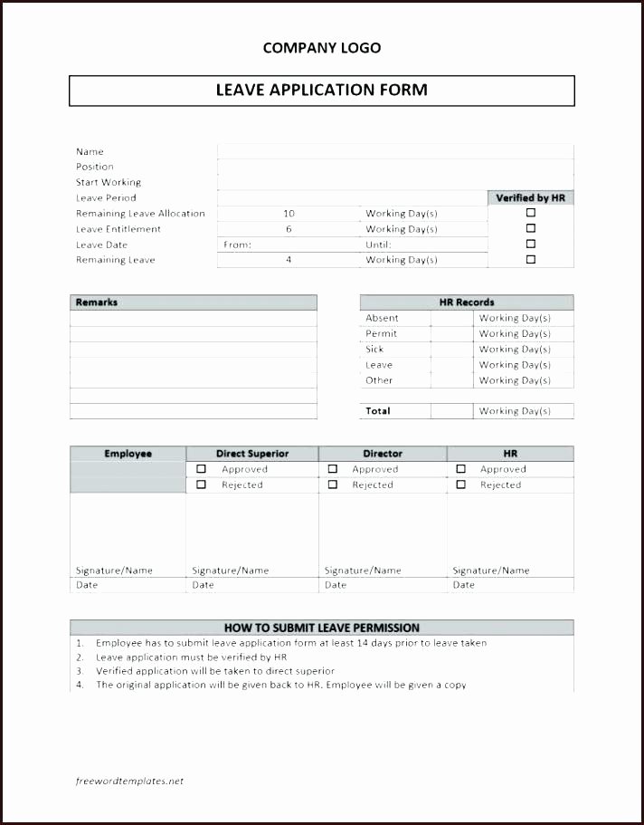 Leave Of Absence forms Template Inspirational Leave Application form Template Singapore