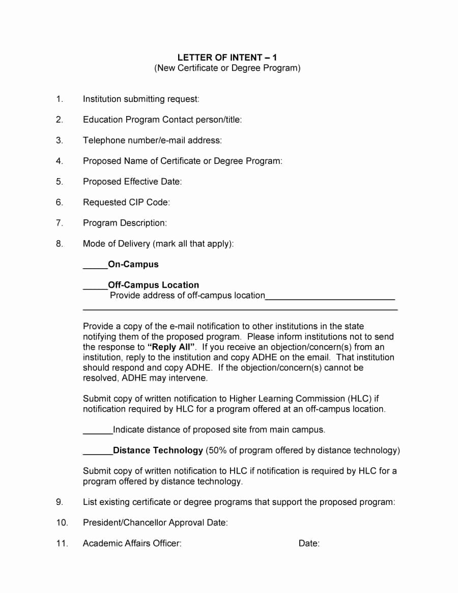 Letter Of Intent Template Best Of 40 Letter Of Intent Templates &amp; Samples [for Job School