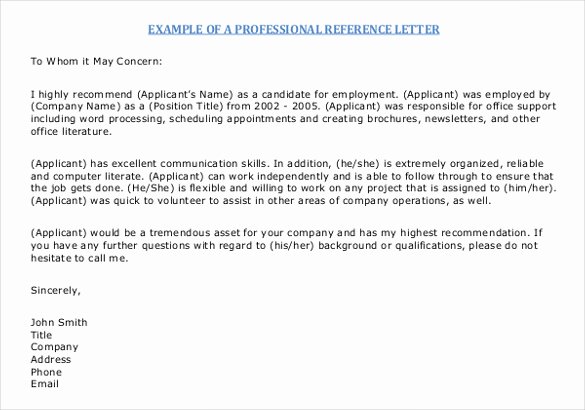 Letter Of Reccomendation Template Elegant 42 Reference Letter Templates Pdf Doc