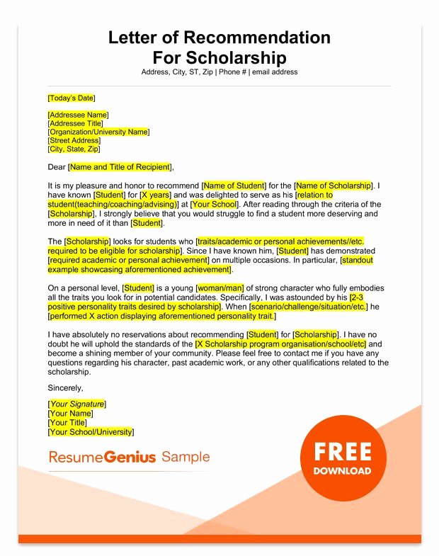 Letter Of Recommendation Templates Free New Student and Teacher Re Mendation Letter Samples