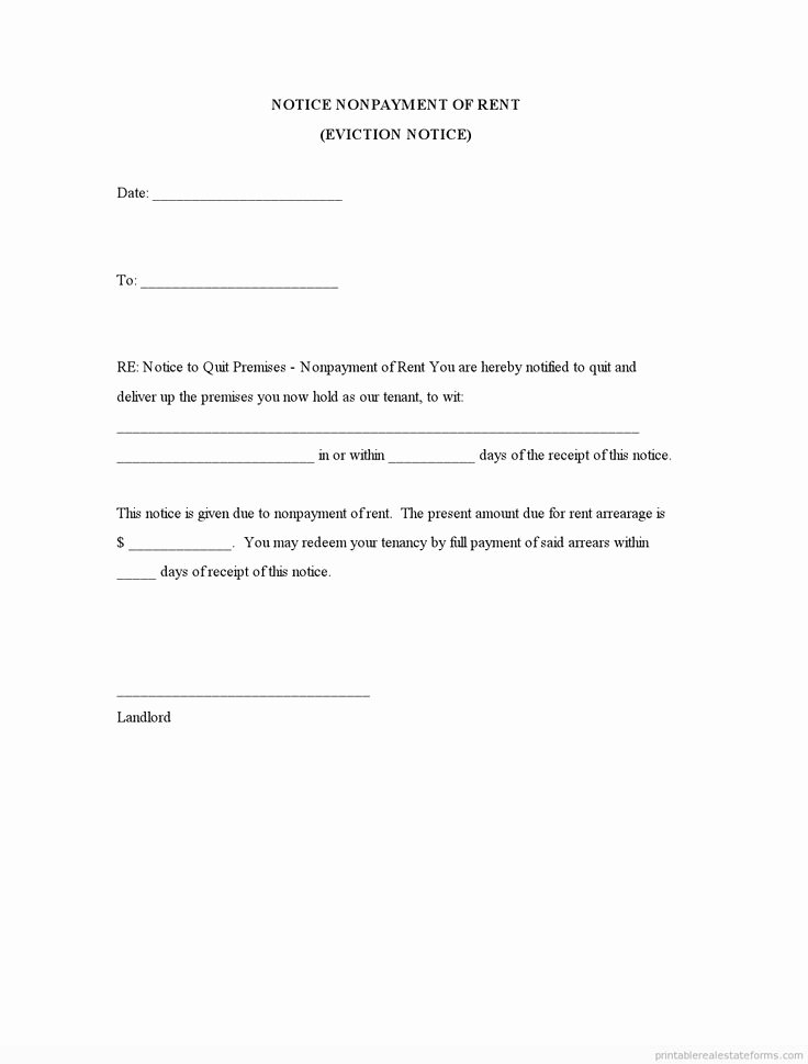 Letters Of Eviction Template Inspirational Eviction Notice Template