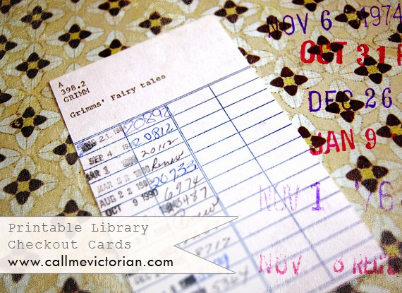 Library Checkout Cards Template Beautiful Printable Library Cards