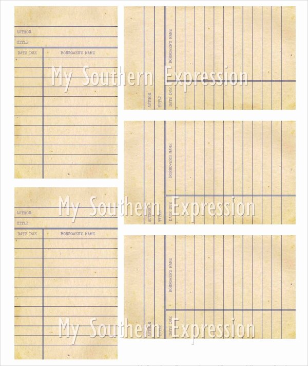 Library Checkout Cards Template Luxury 15 Library Card Templates Psd Vector Eps