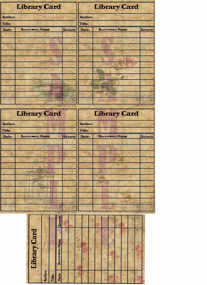 Library Checkout Cards Template Luxury the Etsy Bitsy Scrapper Selling Blog