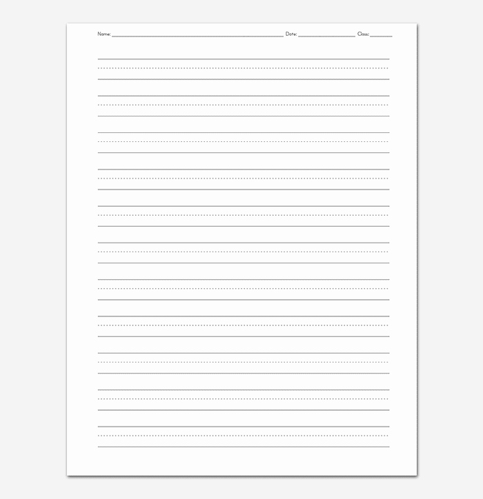 Lined Paper Template Pdf Inspirational Lined Paper Template