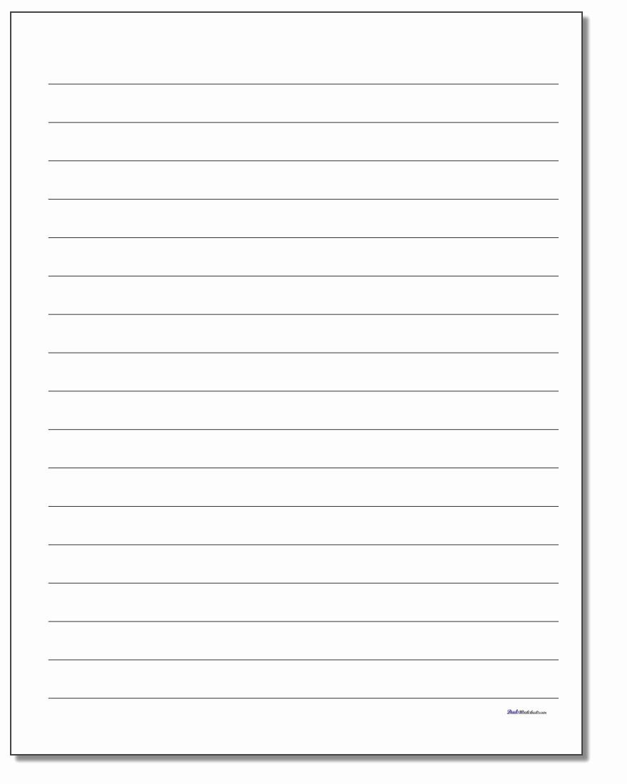 Lined Paper Template Pdf New Printable Lined Paper