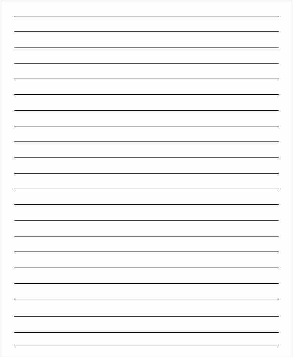 Lined Paper Template Pdf Unique 14 Lined Paper Templates In Pdf