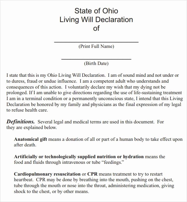 Living Will Template Pdf Lovely Living Will Template 8 Download Free Documents In Pdf