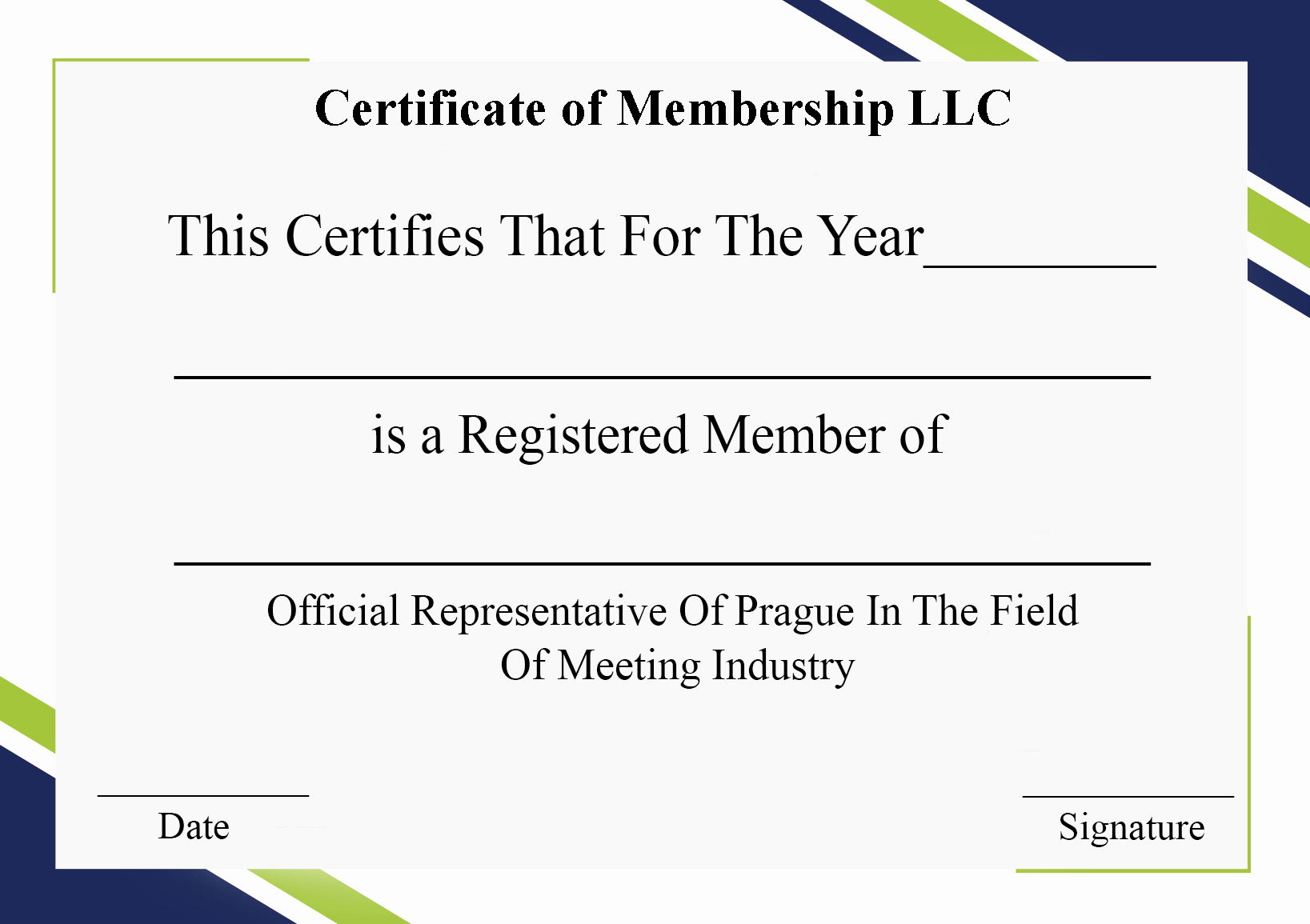 Llc Member Certificate Template Fresh 5 Free Printable Certificate Membership Template