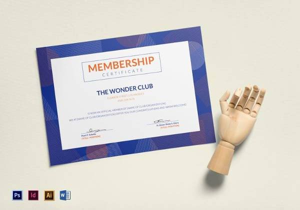 Llc Member Certificate Template Inspirational Membership Certificate Template 15 Free Sample Example