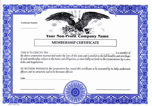 Llc Member Certificate Template New Custom Printed Certificates Not for Profit Not for