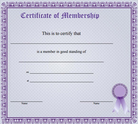 Llc Membership Certificates Templates Inspirational Membership Certificate Template 15 Free Sample Example