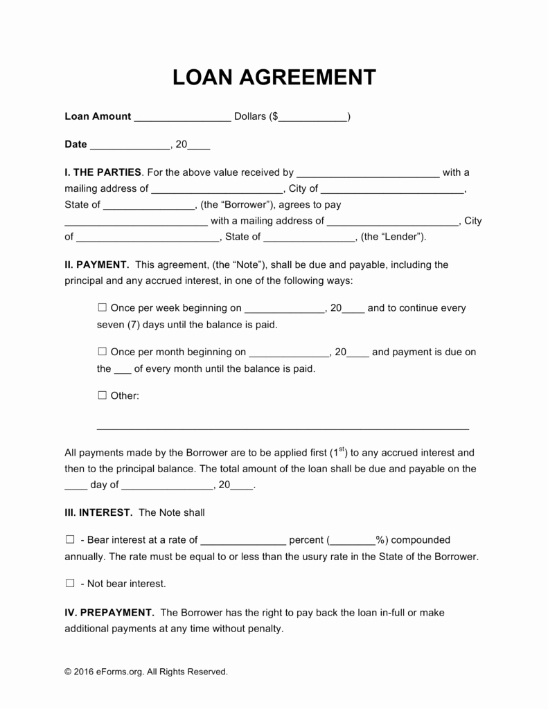 Loan Agreement Template Pdf New Simple Loan Agreement