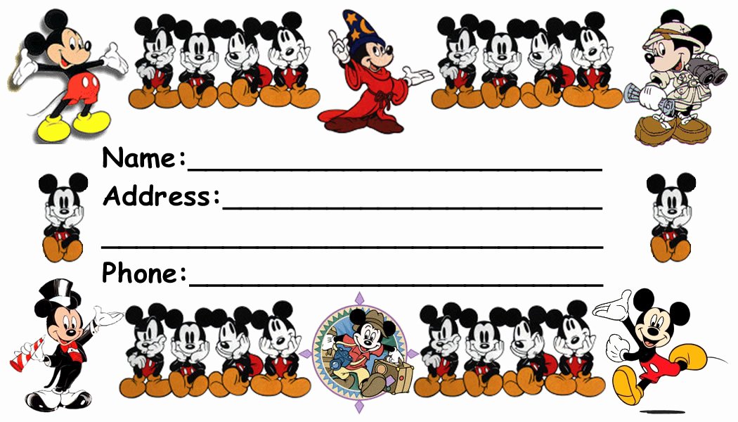 Luggage Name Tag Template Inspirational Disney Luggage Tags Page 1 Of 3 and Print ][po