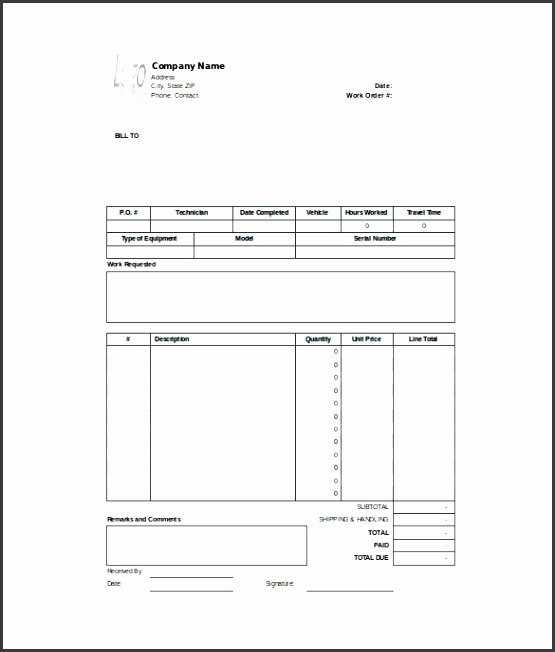 Maintenance Work order Template Excel Luxury 9 Free Maintenance Request form Template